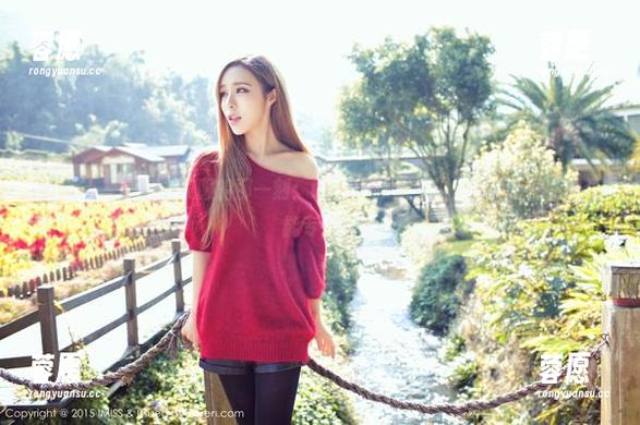 爱蜜社 - 她穿上校服的那一刻：vetiver嘉宝贝儿写真套图，谁还能专心？